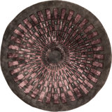 Rug & Kilim’S French Art Deco Circle Rug With Purple Geometric Pattern