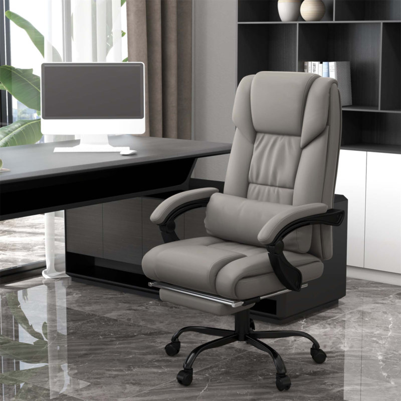 Fauteuil de bureau à massage à haut dossier avec télécommande à 6 points Vinsetto, conception ergonomique pour un confort et un soutien ultimes.