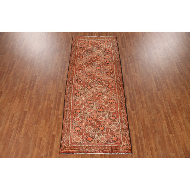 Tapis de couloir géométrique traditionnel 4x11