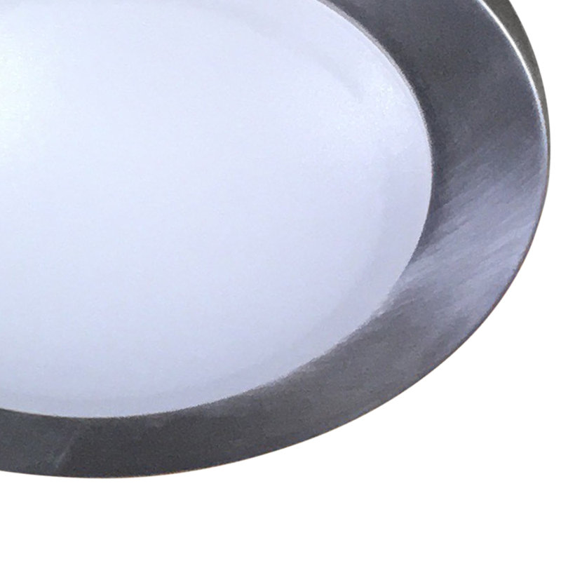 Mocanaqua 1-1 / 2 pi Ensemble d'éclairage encastré 3 lumières noir mat, chrome et gris argenté avec lampe frontale réglable