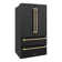 ZLINE 36" Autograph Edition 22.5 cu. ft Freestanding French Door Refrigerator with Ice Maker in Fingerprint