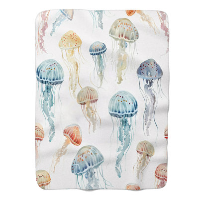 Gentle Ocean Patterns - 1 Piece Premium Blanket