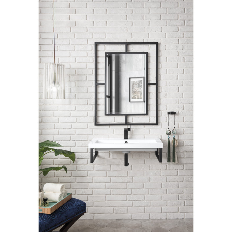 Boston 39.4'' W Single Vanity, Matte Black, 31.5"