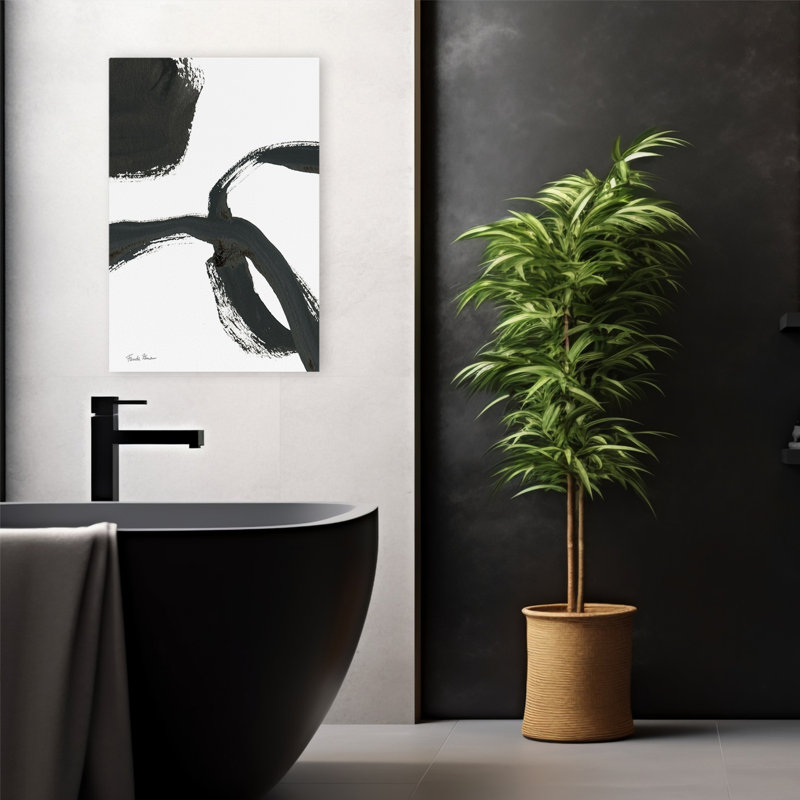 Moderne et contemporain et encre moderne V, H 24 po x l 16 po