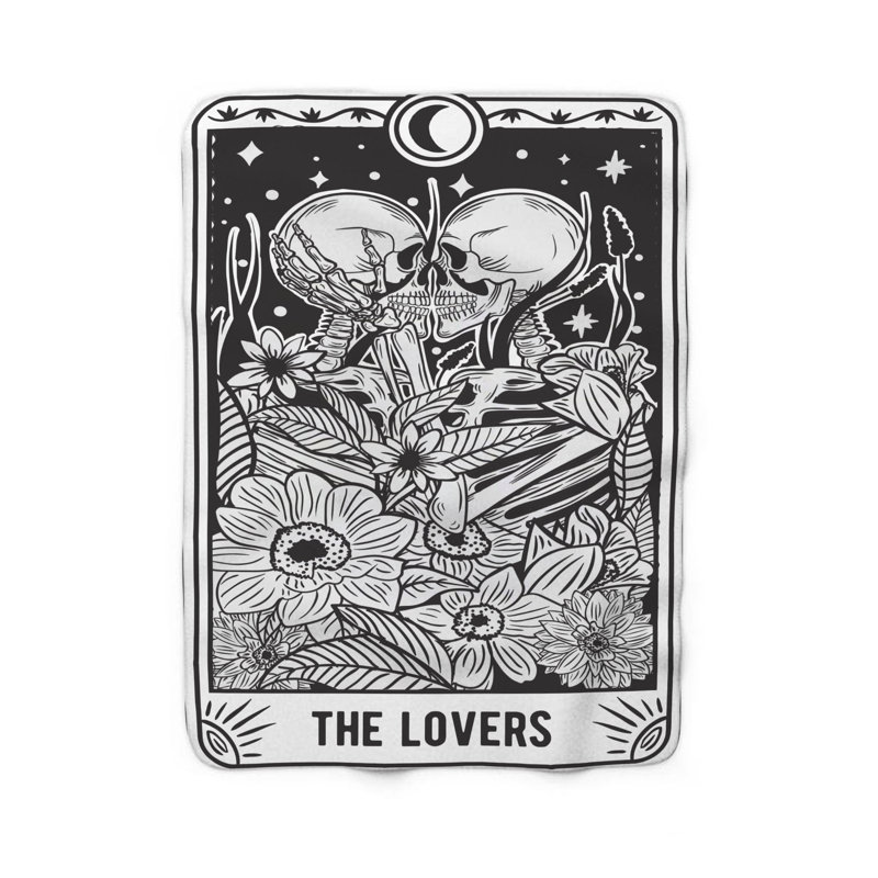  Couverture de tarot The Lovers, L 60 po x L 80 po