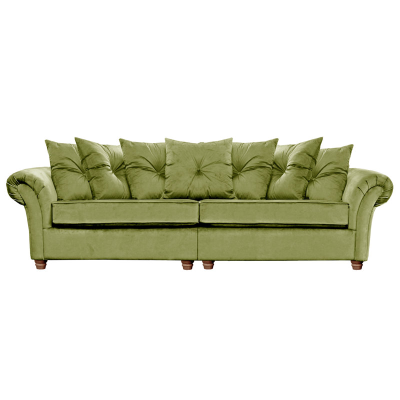 Lila Velvet Sofa, Olive