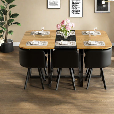 Piece Dining Table Sets(must Include Both Table And Chair), Mdf Wood Modern Kitchen