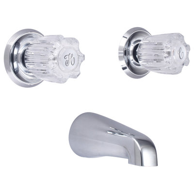 Banner Two Acrylic Handle Tub Only Faucet
