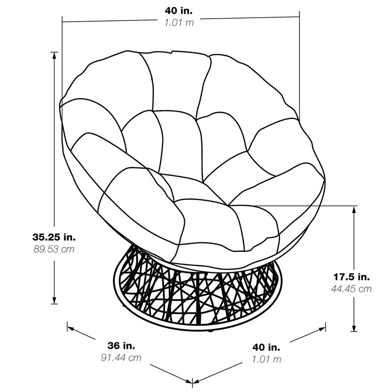 Chaise avec mobilier pivotant à 360 degrés, Noir, noir, noir, noir, Blanc
