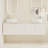60" Bathroom Vanity with Sink, 60 Inch Floating Vanity, Double Sink Wall Mounted Vanity Combo, Modern White Bathroom Vanity Set with 4 Doors and Ceramic Basin Sink-1997229798