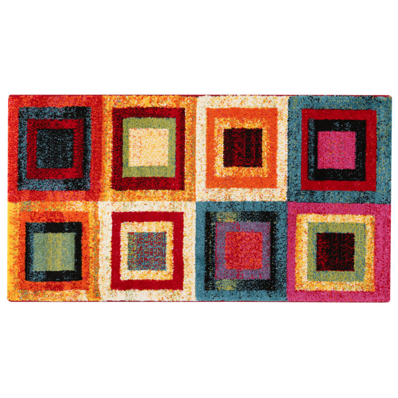 Istres Geometric Area Rug Set, Rectangle 80 x 150cm