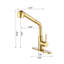 Pull Down Single Handle Kitchen Faucet with Accessories-370146801