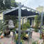 Pergola en aluminium mauve avec auvent-107362352-61830302