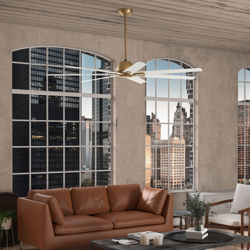 Casablanca 72 inch Bayhaven ENERGY STAR® Damp Rated Ceiling Fan and Wall Control and Handheld Remote