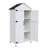 67" White Fir Wood Storage Shed With Double Doors