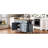 Blue Grey 52'' Drop Leaf Kitchen Island. Generous Storage With 2 Cabinet Doors, 5 Drawers, Towel And Spice . Adjustable Shelf. Mobile On Wheels, Lockable. Oak Veneer. Classic Delight Plentiful-59823616
