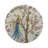 Resplendant Quesal White Round Beaded Placemat Smooth