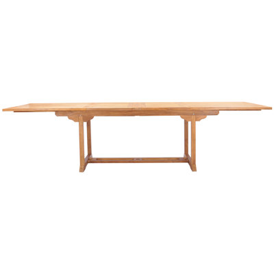 Chenai Extendable Rectangular Teak Outdoor Dining Table