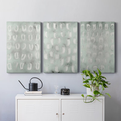 Abstract  Series  CCXIX  -Premium Gallery Wrapped Canvas Set -Ready to Hang