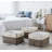 4-piece Brown Fabric Storage Boxes. Decorative Wardrobe Organizer. Suitable For Shelves/linen Storage. Organizes Clothes, Toys, Etc. Multifunctional And Practical Home Storage Baskets. Dimensions: 15.2 X 11.2 X 9.6 Inches.
