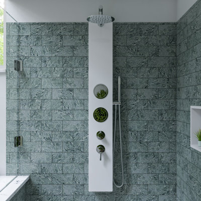 59 Shower Panel With Adjustable Shower Head