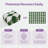 Modern Green/White Checkered Machine-Washable Shag Area Rug-376080385-376080384