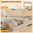 43" Farmhouse Wooden Entryway Console Table – 2-Drawer, 2-Tier Storage for Living Room, Foyer-342766634