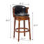 Tabourets de bar en cuir Cow