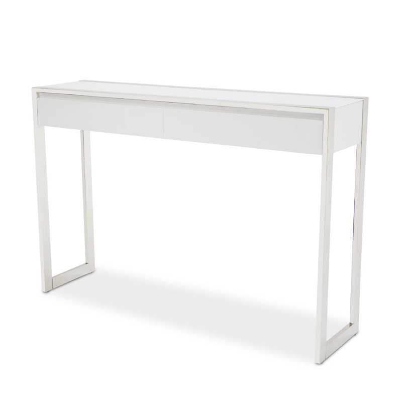 State St. 54'' Glass Top Console Table