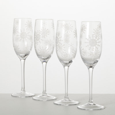 Garavani 4 - Piece 8oz. Glass Flute Stemware Set