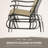 2-Person Gliding Rocking Chairs & Bistro Tea Table Garden Swing Seat Patio-68439743