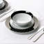 Waterside 12pc Star Porcelain Dinner Set with Platinum Rim-24677357