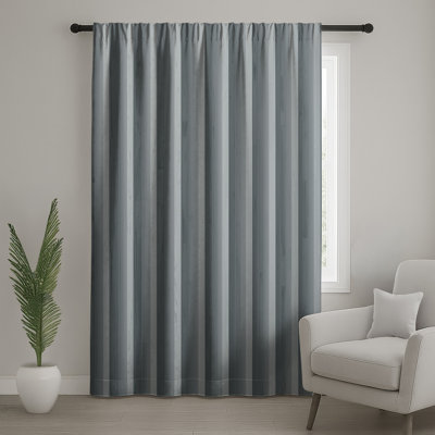 Vertical Wooden Panels Window Curtains, Panels Sheer & Blockout Curtains - 1 Panel