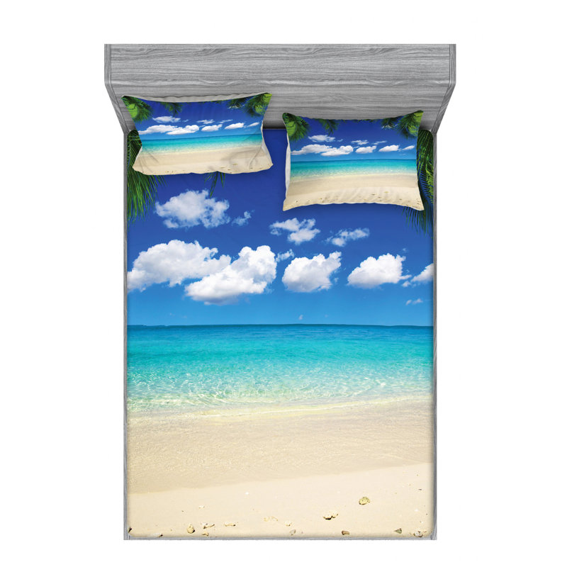 Microfiber Sheet Set, Queen Sheet Set with Fitted Sheet
