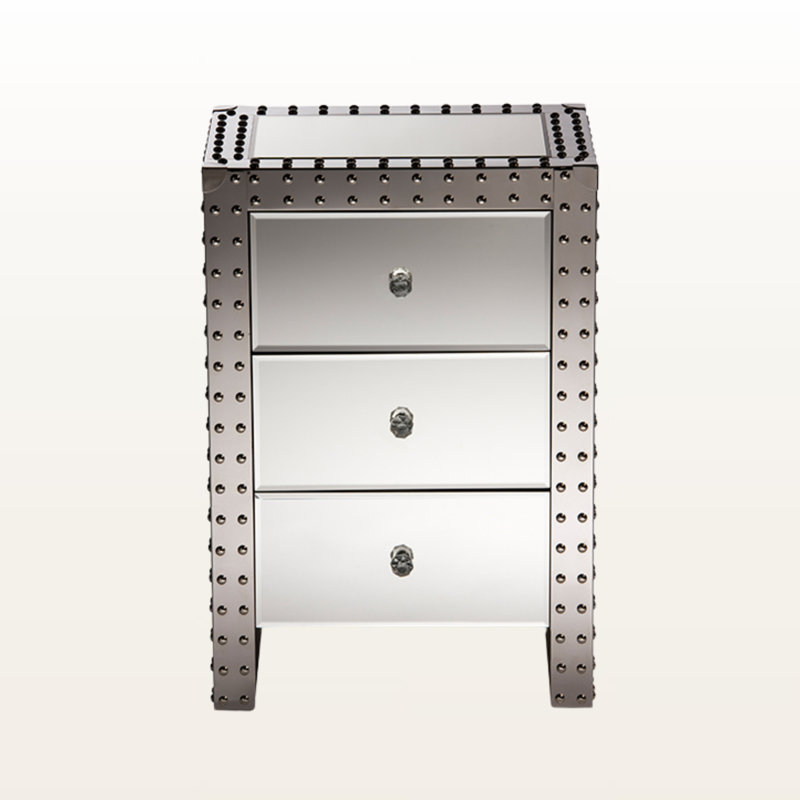 Nimbus End Table in Hollywood Regency Glamour Style