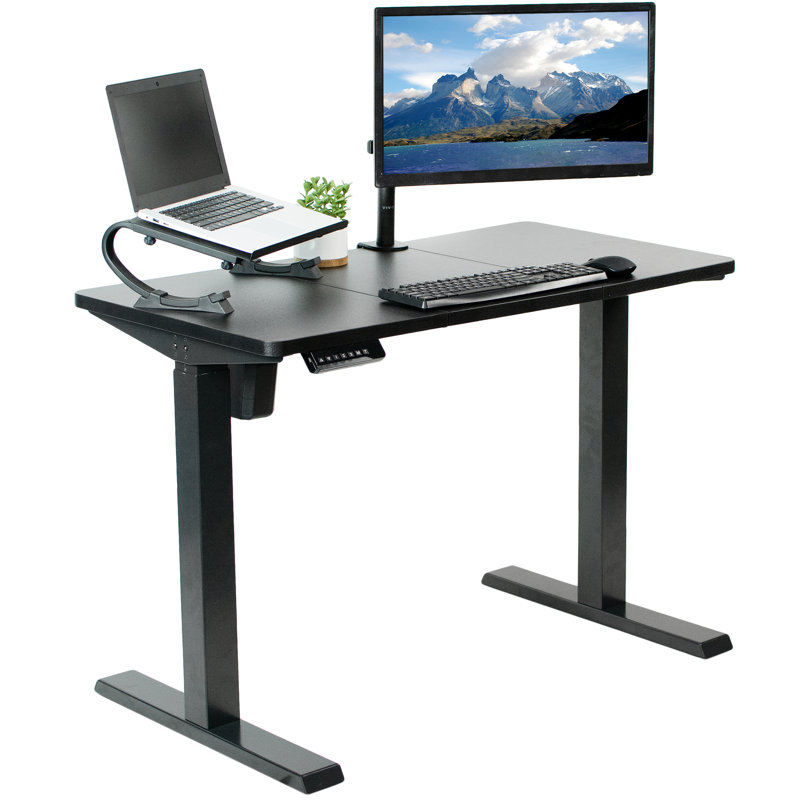 Bureau électrique 43 po x 24 po, Noir