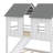 Twin-Over-Twin Bunk Bed In House Style With Slide And Window Elements