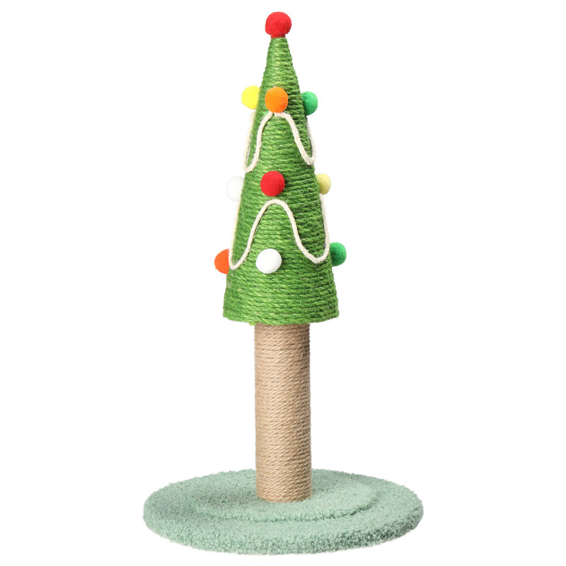 21.5'' Christmas Tree Cat Scratching Post
