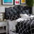 Myshawn Queen Headboard In Black Faux Leather With Crystal Tufting, 23.60'' H X 63'' W X 2.65'' D-439550403-439550400