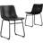 Evre Bar Stools Set of 2, PU Leather Counter Height Bar Stools,  Modern Barstools with Metal Legs and Footrest, Urban Armless Dining Chairs with Backrest for Kitchen Island-1061814482-1064943645