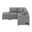 Canapé d'angle modulaire en L avec canapé-lit escamotable en L-115750853