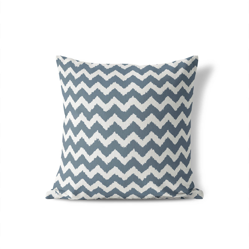 Coussin Chevy Tribal, Bleu, H 20 po x l 20 po