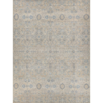 Harper Wool Damask Area Rug