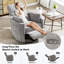 Deluxe Swivel Rocker Power Recliner With Adjustable Pillow For Ultimate Comfort-1362663520