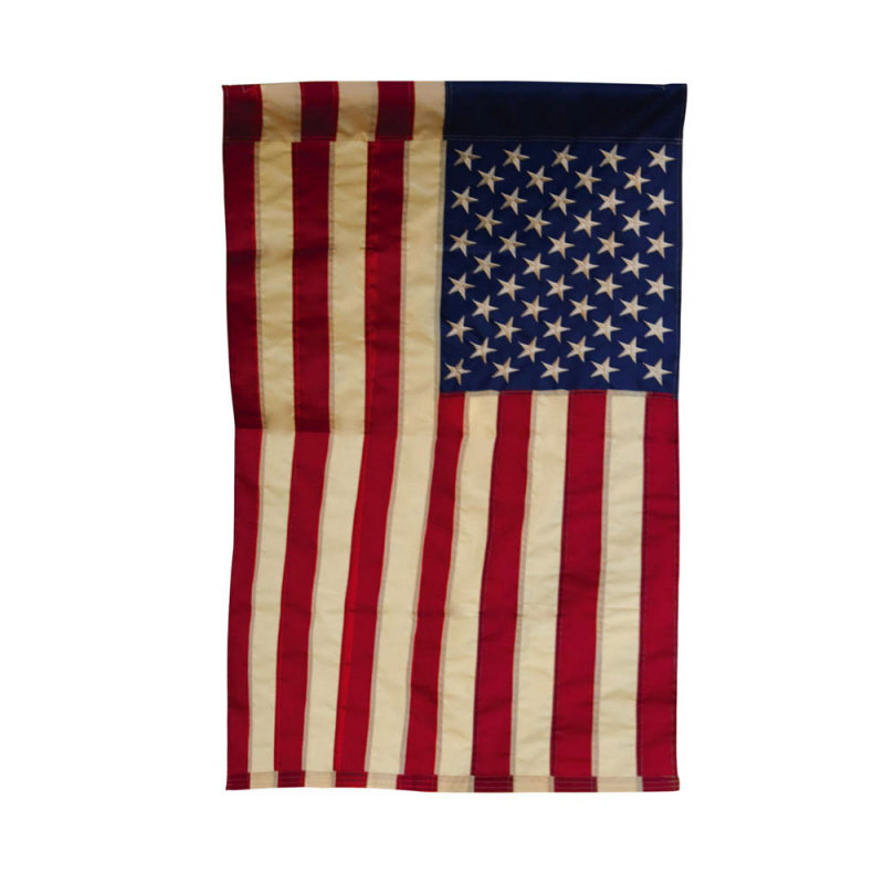 American Double Sided Nylon Independence Day House Flag, 18" H x 12.5" W