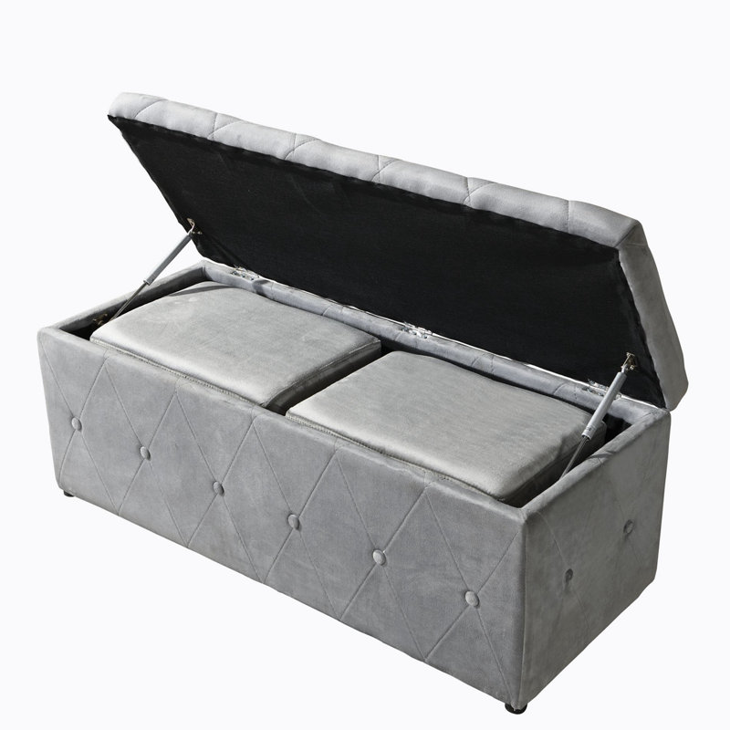 Priamo Velvet Upholstered Storage Bench