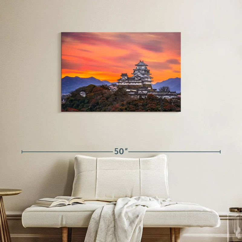 Lilie Himeji Castle Dawn, 24" H x 36" W