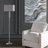 Raney 60'' Chrome Traditional Floor Lamp