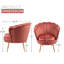 Fauteuil demi-tonneau en velours 28,8 po Raelynn-1346203086
