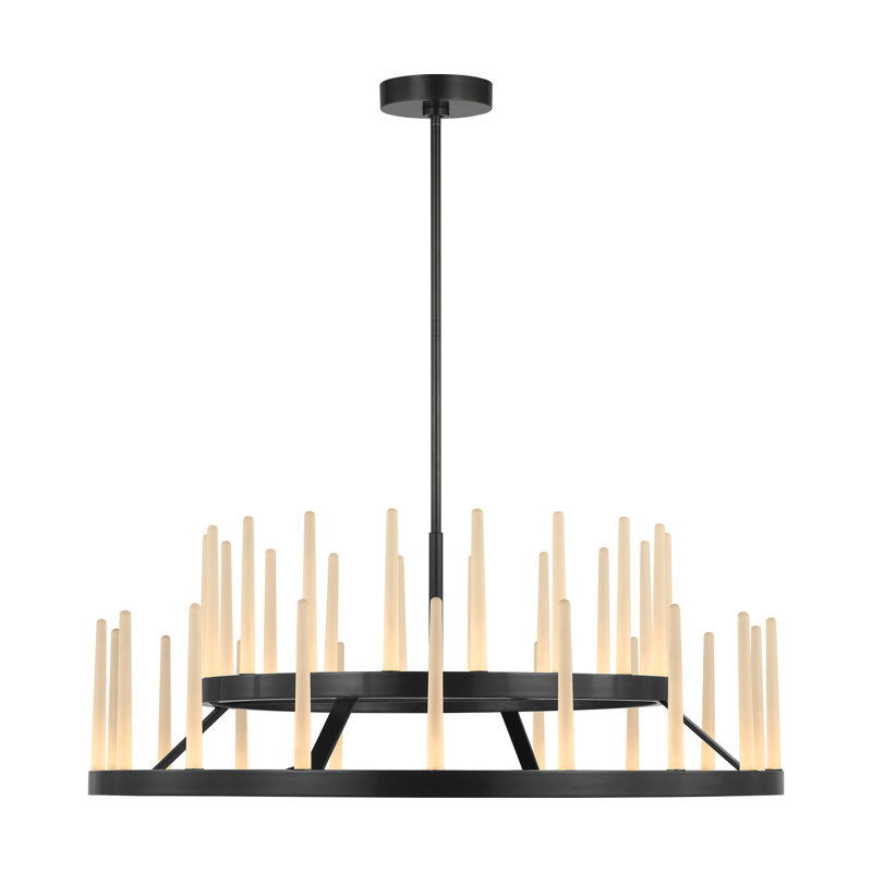 Sagrada LED Chandelier, Bronze, 13.7" H x 36" W x 36" D, 36 Lights